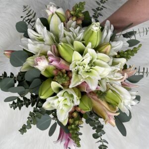 Mixed Lilies Bridal Bouquet