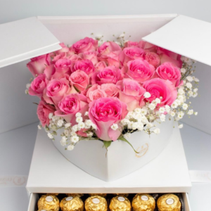 Pink Roses Deluxe Box