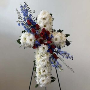 Patriotic Sympathy Cross - Designers Choice