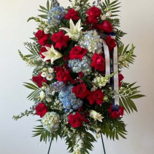 Patriotic Sympathy Standing Spray - Designers Choice