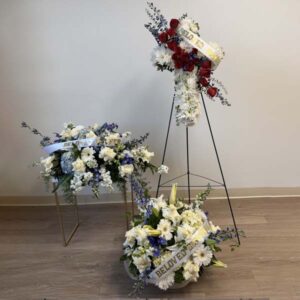 Funeral Pack - Cross & Half - Casket & Sympathy Basket